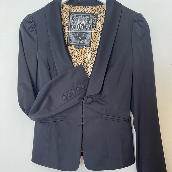 Guess black fitted blazer jacket (small) - Picture 1 of 6
